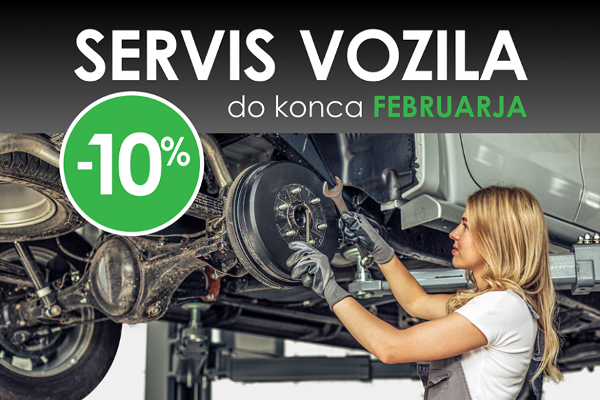 POPUST na servis vozila v FEBRUARju